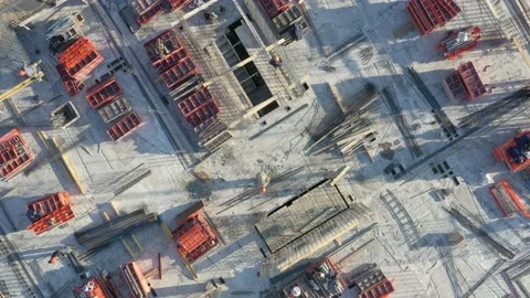 Construction of a new house. Stock Footage 171760962