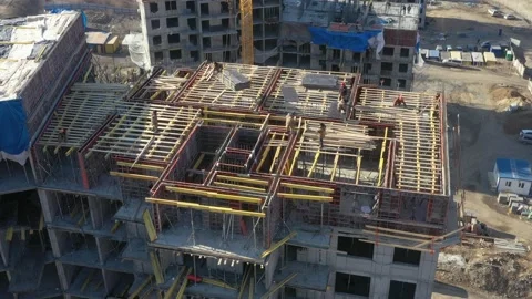 Construction of a new house. Stock Footage 172094274