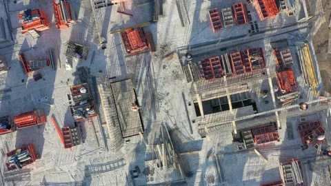 Construction of a new house. Stock Footage 181316228