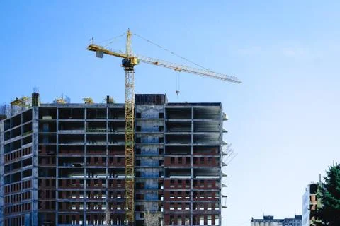 Construction of a new house Stock Photos
