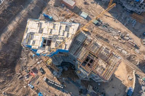 Construction of a new house. Stock Photos