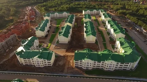 Construction of a new residential complex 库存影片 73437113
