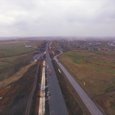 Construction of a new road Stock Footage 69300307