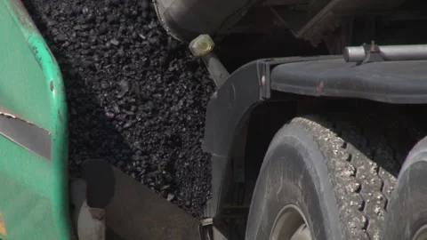 Construction of a new road, reconstruction of the road surface. Video stock 234208977