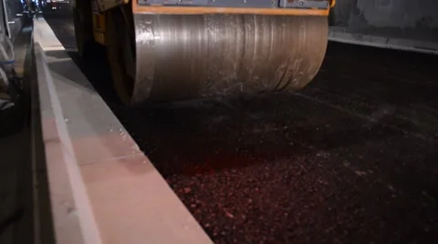 Construction of new road in the tunnel Stock Footage 65002552