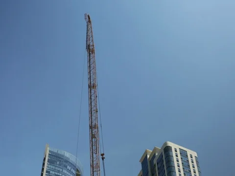 Construction of a new skyscraper in Chicago, Illinois Stock Footage 79700731