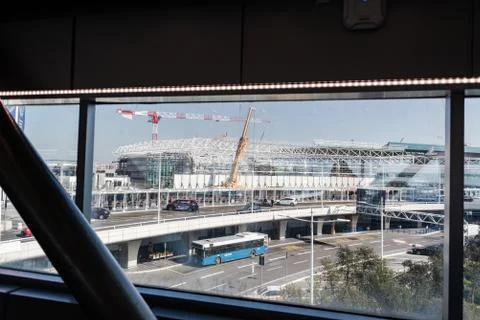 Construction of a new terminal. Stock Photos