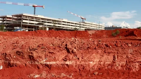 Construction in Noroeste Brasilia Video stock 254608598