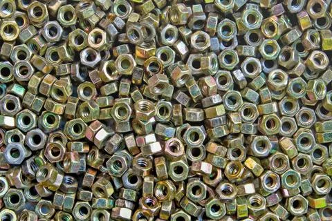 Construction Nuts Background Pattern of bolts and nuts Copyright: xZoonar.... 写真素材