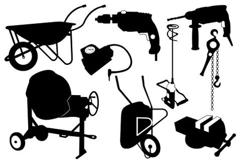 Construction objects イラスト素材