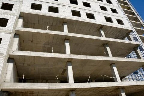 Construction of office building Stock Photos