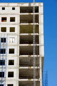 Construction of office building Stock Photos