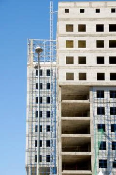 Construction of office building Stock Photos