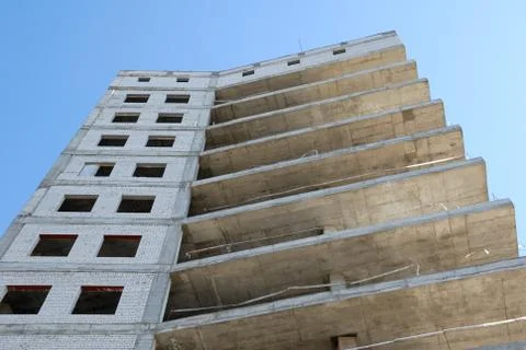 Construction of office building Stock Photos