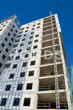 Construction of office building Stock Photos