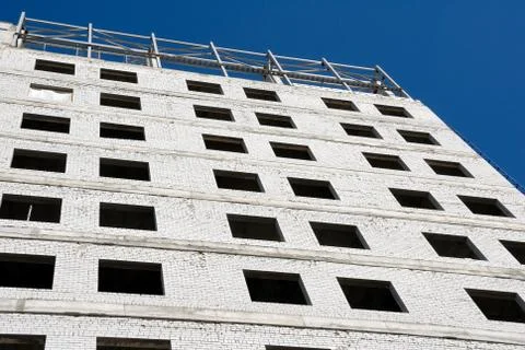Construction of office building Stock Photos