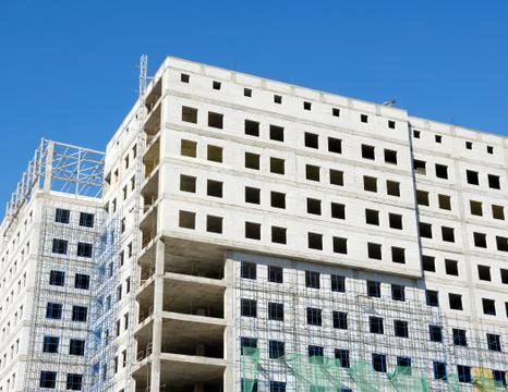 Construction of office building Stock Photos