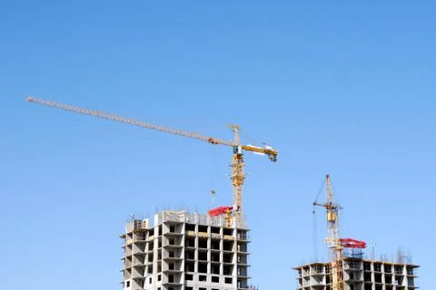 Construction of office building Stock Photos