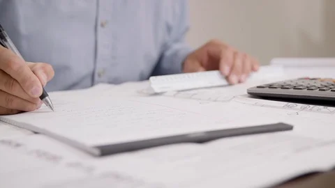 Construction Office Work Video stock 123483996