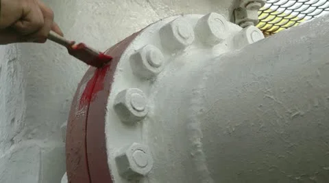 Construction of oil pipeline Stock Footage