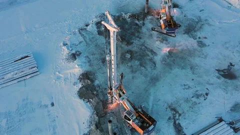 Construction of an oil refinery. Stock Footage 148491799