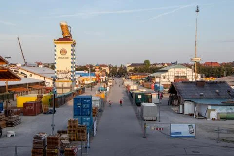 Construction at the Oktoberfest Stock Photos