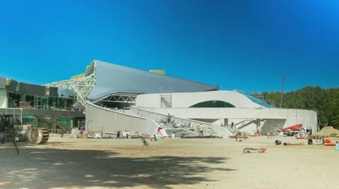 The construction of the Opera House TimeLaps Stock Footage 50606804