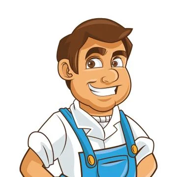 Construction or industrial worker icon Stock Illustration