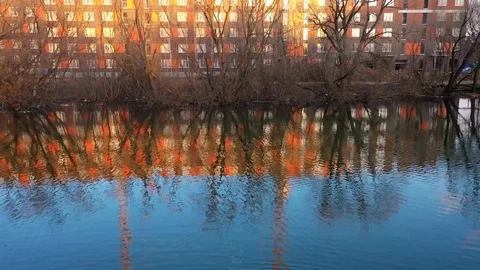 Construction of a panel apartment building on the edge of the city Stock-Footage 128120411