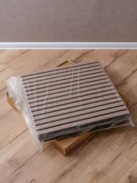 Construction panels for wall cladding in the apartment Stock Photos