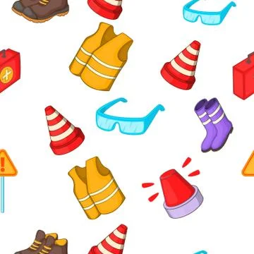Construction pattern, cartoon style イラスト素材
