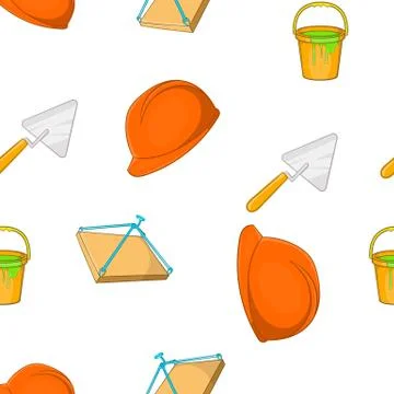 Construction pattern, cartoon style イラスト素材