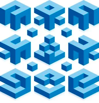 Construction Pattern Elements Illustrazione stock