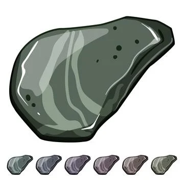 Construction pebble stone cartoon vector graphic Stock Illustration