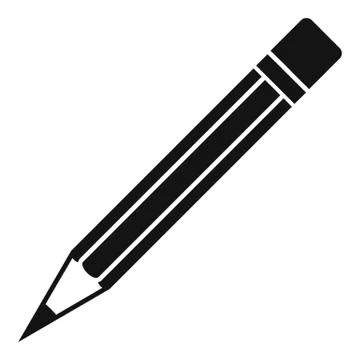 Construction pencil icon, simple style Stock Illustration