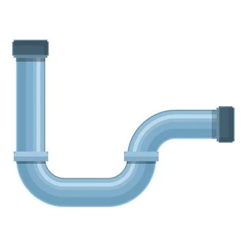 Construction pipe icon, cartoon style Stock Illustration