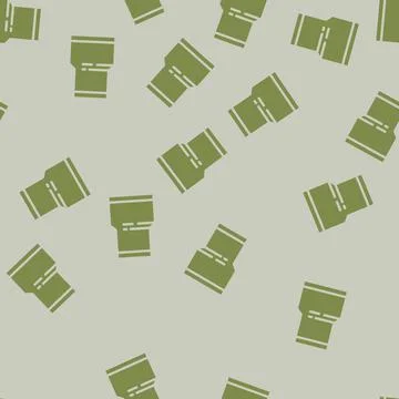 Construction pipeline glyph vector seamless pattern 스톡 일러스트