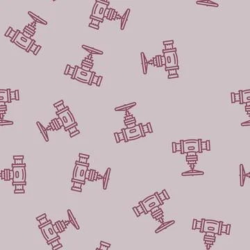 Construction pipeline line seamless pattern Illustrazione stock