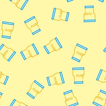 Construction pipeline vector seamless pattern Stock Illustration