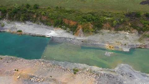 Construction pit filled with water. Stock Footage 159968747
