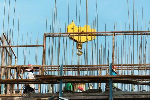 Construction place Stock Photos