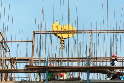 Construction place Stock Photos