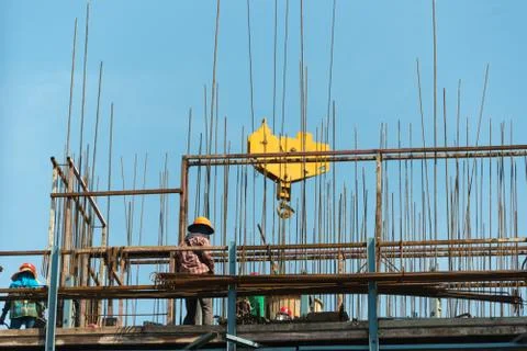 Construction place Stock Photos