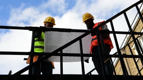 Construction plan. Stock Footage 171626054