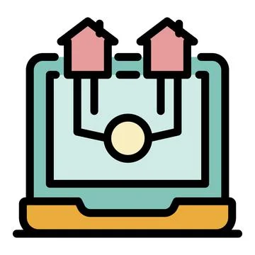 Construction plan icon color outline vector Stockillustratie