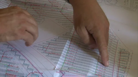 Construction plans Stock Footage 979591