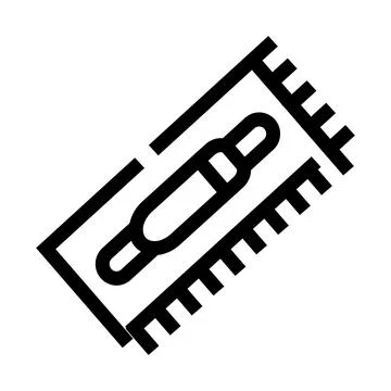 Construction plastering trowel icon for building renovation work Ilustración de archivo