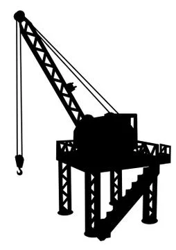 Construction platform Stock Illustration