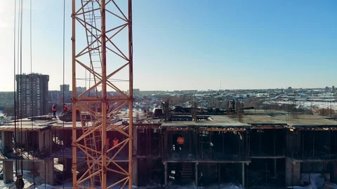 Construction process of an apartment building Vídeos de archivo 126909517