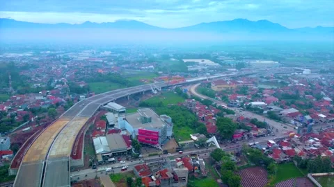 The Construction Process of the Cileunyi Interchange on the Cisumdawu Toll Road Stock Footage 169021156